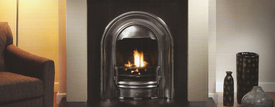 Luxury metal fireplace